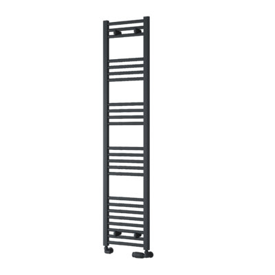 Reina Capo Flat Heated Designer Ladder Towel Rail1600 X 400 mmAnthracite from B&Q