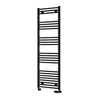 Reina Capo Flat Heated Designer Ladder Towel Rail1600 X 500 mmBlack from B&Q