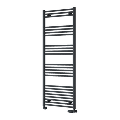 Reina Capo Flat Heated Designer Ladder Towel Rail1600 X 600 mmAnthracite from B&Q
