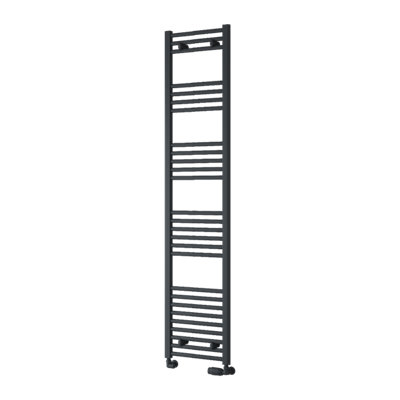 Reina Capo Flat Heated Designer Ladder Towel Rail1800 X 400 mmAnthracite from B&Q
