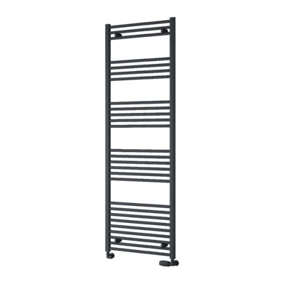 Reina Capo Flat Heated Designer Ladder Towel Rail1800 X 600 mmAnthracite from B&Q
