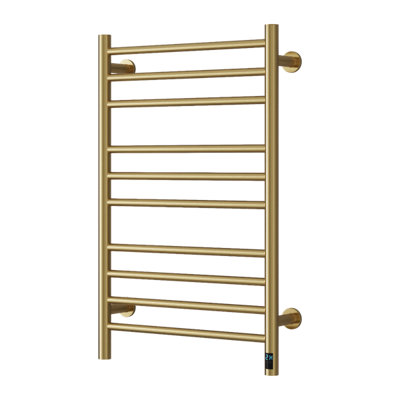Reina Arnage Electric Only Towel Radiator800 X 500mmBrushed Brass from B&Q