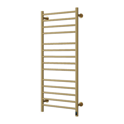 Reina Arnage Electric Only Towel Radiator1200 X 500mmBrushed Brass from B&Q
