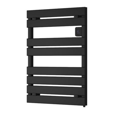 Reina Gia Dry Electric Designer Towel Radiator780 X 550mmBlack from B&Q