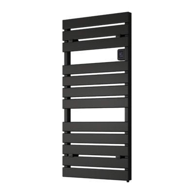Reina Gia Dry Electric Designer Towel Radiator1120 X 550mmBlack from B&Q