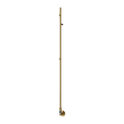 Aquarius Digitherm Ines Dry Electric Radiator With Lcd Display Brushed Brass