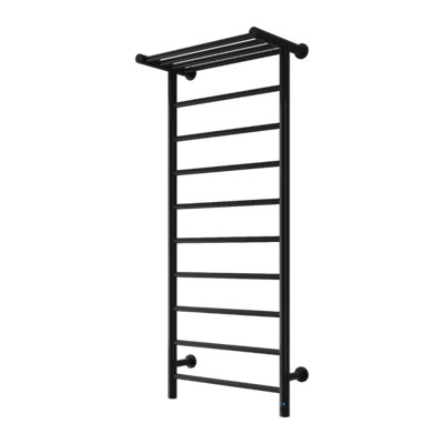 Reina Maira Dry Electric Towel Radiator With Top Shelf1190 X 500mmBlack from B&Q
