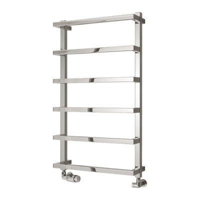 Reina Glora Modern Ladder Towel Radiator875 X 500 mmChrome from B&Q