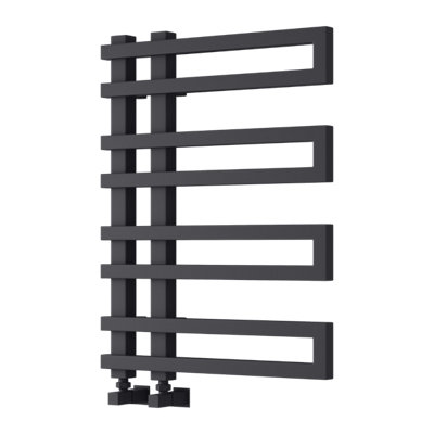 Reina Pietra Modern Offset Ladder Towel Radiator720 X 530 mmAnthracite from B&Q