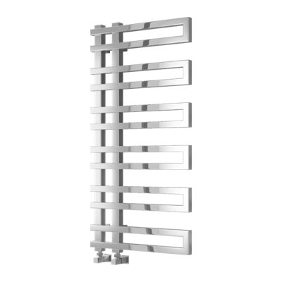 Reina Pietra Modern Offset Ladder Towel Radiator1100 X 530 mmChrome from B&Q