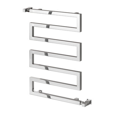 Reina Serpe S-Shaped Central Heating Towel Radiator750 X 500mmChrome from B&Q