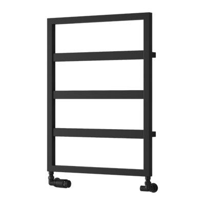 Reina Rezzo Modern Ladder Towel Radiator740 X 450 mmBlack from B&Q