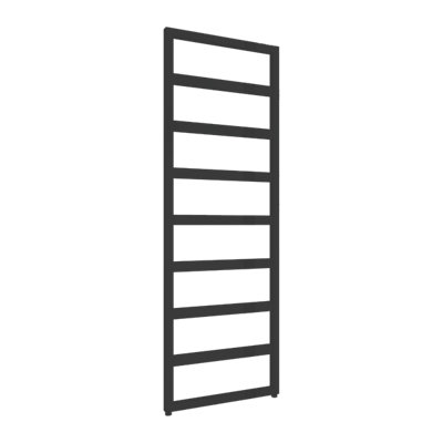 Reina Rezzo Modern Ladder Towel Radiator1460 X 550 mmBlack from B&Q