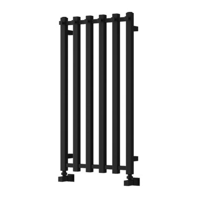 Reina Todi Heated Vertical Towel Rail With Hooks800 X 415 mmBlack from B&Q