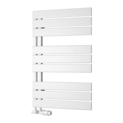 Reina Pettino Offset Ladder Towel Radiator823 X 550 mmWhite from B&Q
