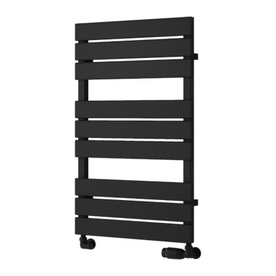 Reina Avola Heated Designer Towel Rail823 X 500mmBlack from B&Q