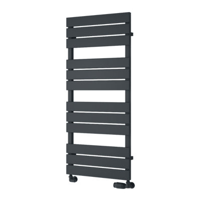 Reina Avola Heated Designer Towel Rail1124 X 500mmAnthracite from B&Q