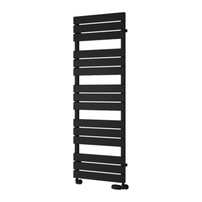 Reina Avola Heated Designer Towel Rail1424 X 500mmBlack from B&Q