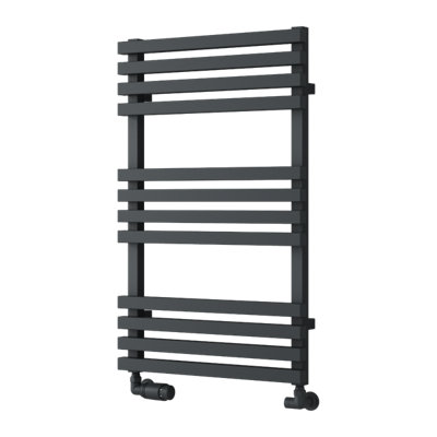 Reina Kale Heated Designer Towel Rail816 X 500mmAnthracite from B&Q