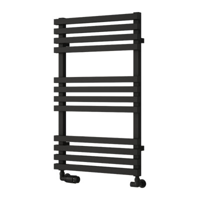 Reina Kale Heated Designer Towel Rail816 X 500mmBlack from B&Q
