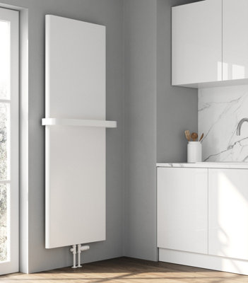 Reina Borda Vertical Flat Panel Central Heating Radiator1800 X 640mmWhite from B&Q