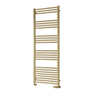 Reina Ottone Modern Ladder Towel Radiator1600 X 600 mmBrushed Brass from B&Q