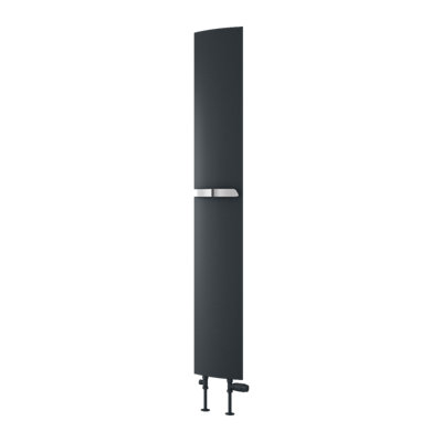 Reina Picoli Aluminium Central Heating Vertical Radiator1800 X 280mmAnthracite from B&Q