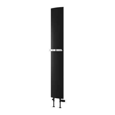 Reina Picoli Aluminium Central Heating Vertical Radiator1800 X 280mmBlack from B&Q
