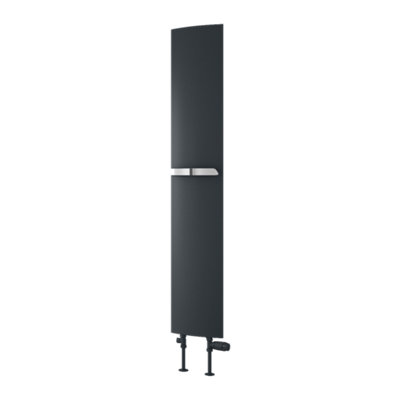 Reina Picoli Aluminium Central Heating Vertical Radiator1500 X 280mmAnthracite from B&Q