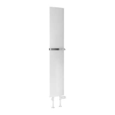 Reina Picoli Aluminium Central Heating Vertical Radiator1500 X 280mmWhite from B&Q