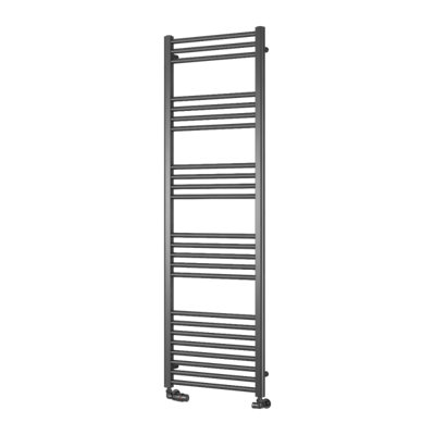 Reina Ottone Modern Ladder Towel Radiator1600 X 500 mmBrushed Gun Metal from B&Q