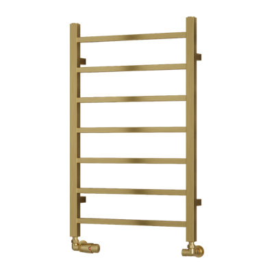 Reina Renia Serena Designer Heated Towel Rail800 X 500mmBrushed Brass from B&Q