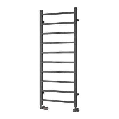 Reina Renia Serena Designer Heated Towel Rail1200 X 500mmBrushed Gun Metal from B&Q