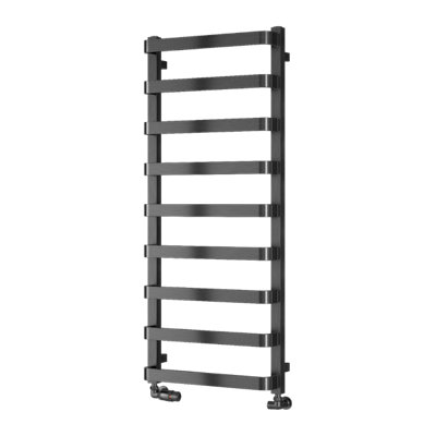 Reina Flora Heated Towel Rail1200 X 500mmBrushed Gun Metal from B&Q