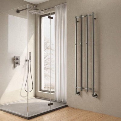 Reina Solara Dry Electric Radiator With Lcd Display Gunmetal Grey from B&Q