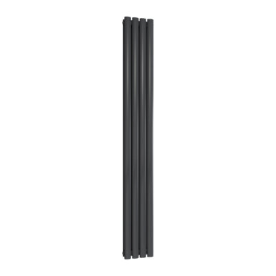 Reina Neva Vertical Double Panel Radiator1800 X 236mmAnthracite from B&Q