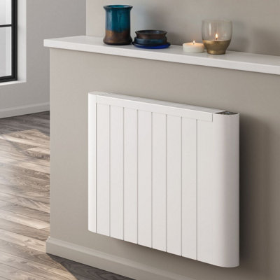 Reina Serre Electric Designer Radiator With Lcd Display580 X 800mmWhite from B&Q