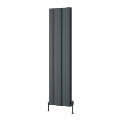 Reina Gio Aluminium Vertical Double Panel Radiator1800 X 470mmAnthracite from B&Q