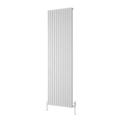 Reina Albano Aluminium Vertical Radiator1800 X 510mmWhite from B&Q