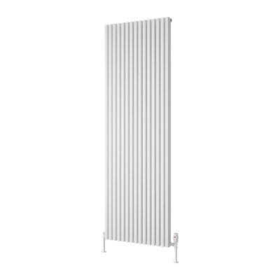 Reina Albano Aluminium Vertical Radiator1800 X 590mmWhite from B&Q