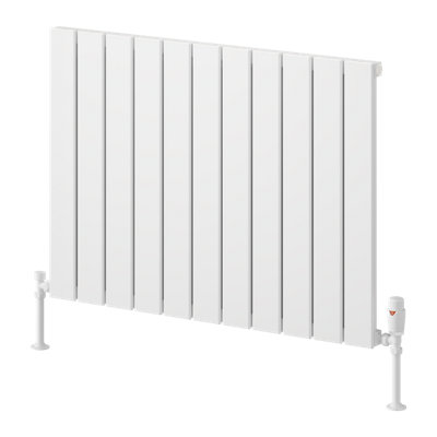 Reina Piatto Horizontal Aluminium Single Panel RadiatorSize 600 X 820mmWhite from B&Q