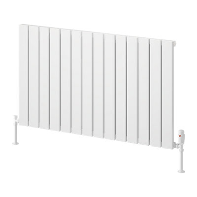 Reina Piatto Horizontal Aluminium Single Panel RadiatorSize 600 X 1045mmWhite from B&Q