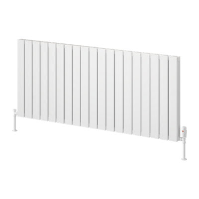 Reina Piatto Horizontal Aluminium Double Panel RadiatorSize 600 X 1420mmWhite from B&Q