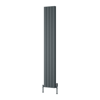 Reina Piatto Vertical Double Panel Radiator1800 X 295mmAnthracite from B&Q