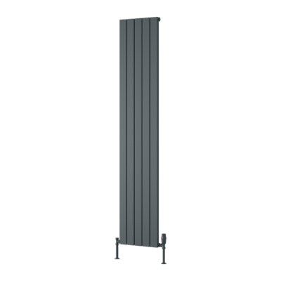 Reina Piatto Vertical Single Radiator1800 X 370mmAnthracite from B&Q