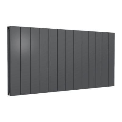 Reina Casina Horizontal Aluminium Double Panel RadiatorSize 600 X 1230mmAnthracite from B&Q