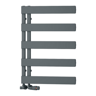 Reina Carpena Heated Aluminium Towel Rail710 X 500mmAnthracite from B&Q