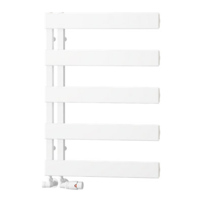 Reina Carpena Heated Aluminium Towel Rail710 X 500mmWhite from B&Q