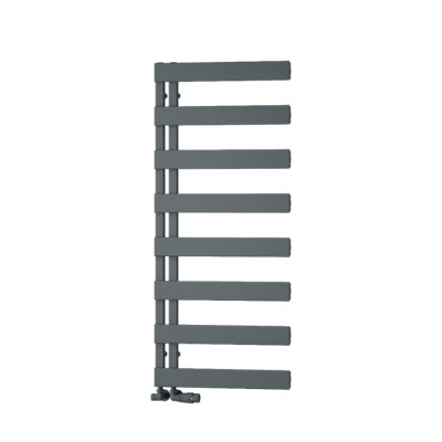 Reina Carpena Heated Aluminium Towel Rail1190 X 500mmAnthracite from B&Q