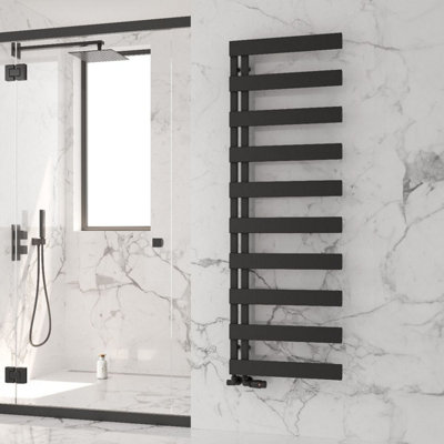 Reina Carpena Heated Aluminium Towel Rail1510 X 500mmBlack from B&Q